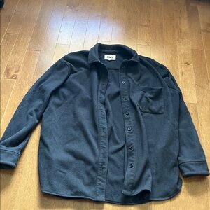 Madewell MWL Black Fleece Jacket